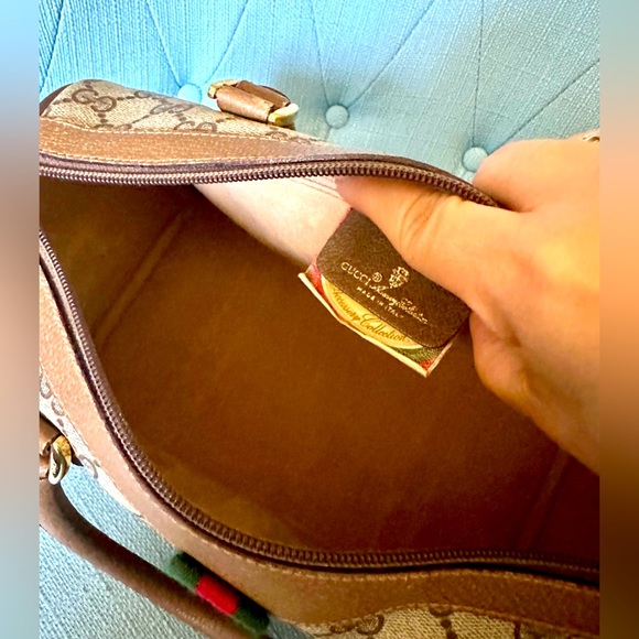 Gucci Boston Bag with sherry line - Picture 8 of 11